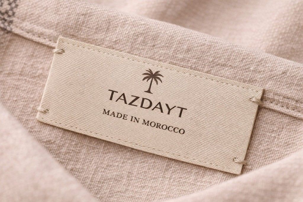 Tazdayt made in Morocco label